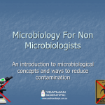 1. Microbiology or the non microbiologist - title screen