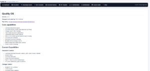 Quality System Core Features Snippet v0.4x